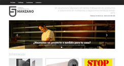 Desktop Screenshot of aluminiosmanzano.com